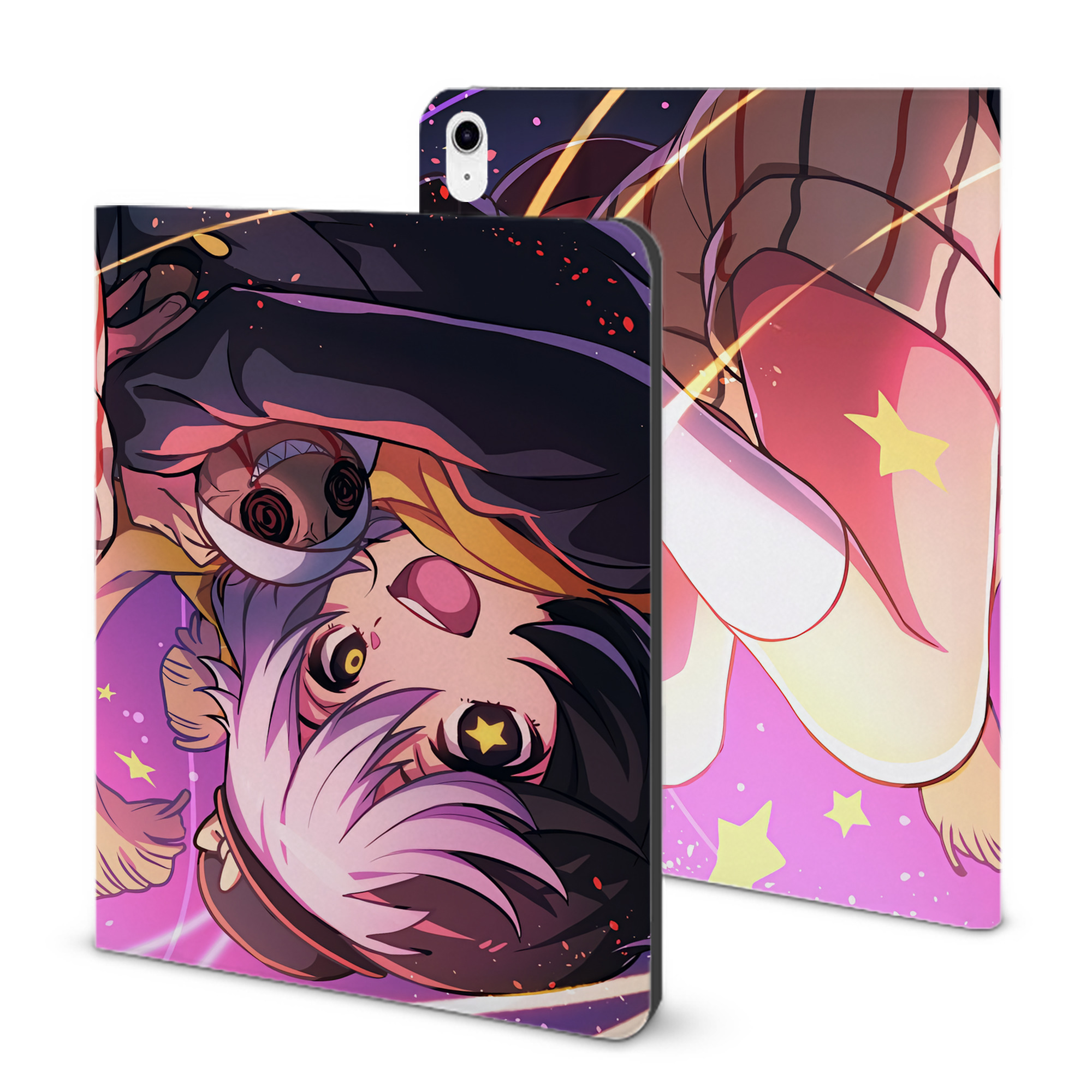 （画像用） 文豪ストレイドッグス Bungo Stray Dogs IPad ケース ブック型 PUレザー TPU 耐衝撃 軽量 薄型 ペン収納なし 全面保護 IPad 各モデル対応